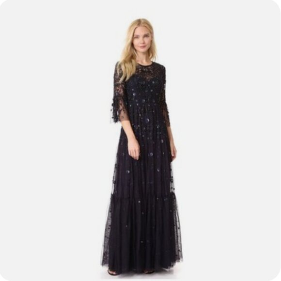 dragonfly maxi dress needle and thread Needle & Thread + Dragonfly Garden Maxi Dress